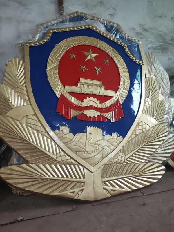 北京警徽烤漆
